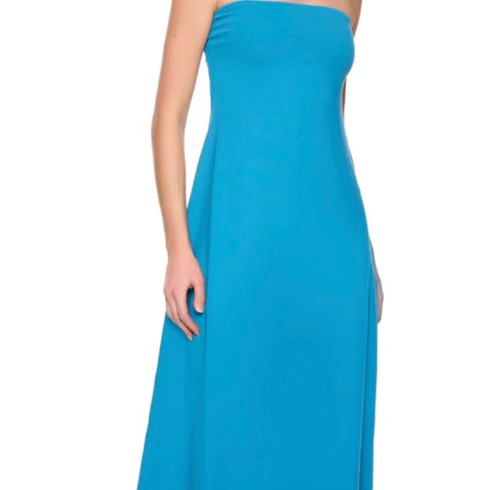 Susana Monaco Strapless Dress in Bright Blue